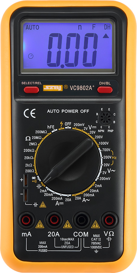 VC9802数字多用表- 数字多用表- 深圳市滨江电子科技有限公司